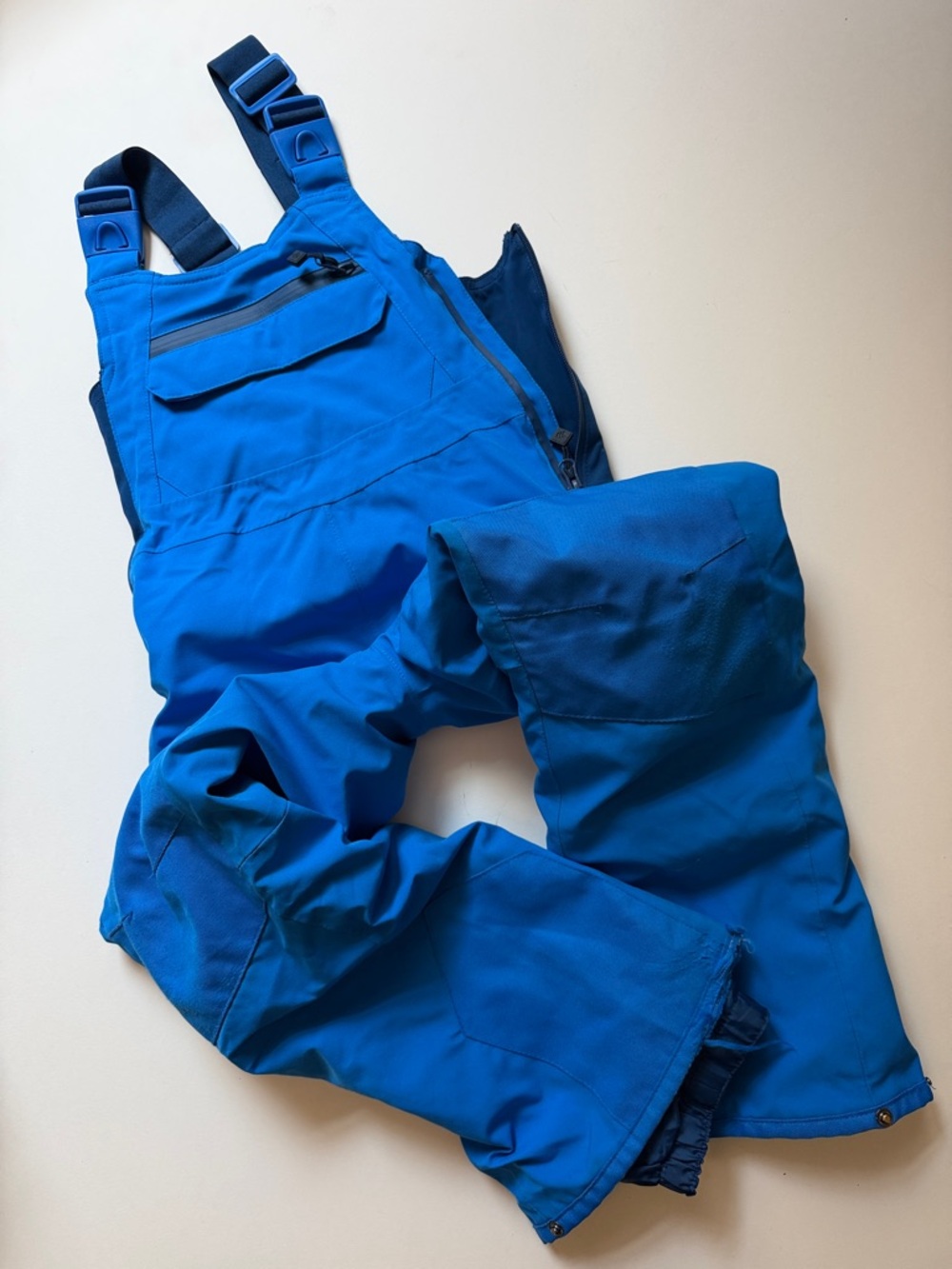 Bright Blue Ski Bib Overalls snowpants